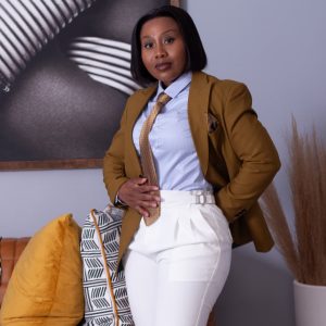 White Self Belt Trouser