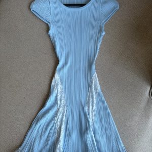 Short lace trim dress
